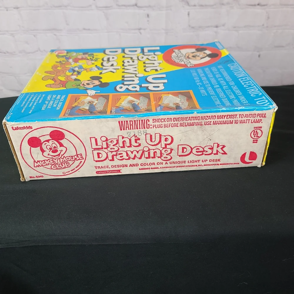 Mickey Mouse Club. Light Up Drawing Desk. Vintage - Picture 12 of 16